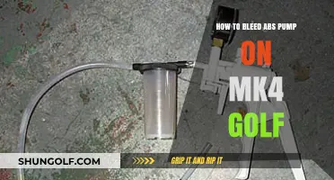Bleeding Your MK4 Golf's ABS Pump: A Step-by-Step Guide