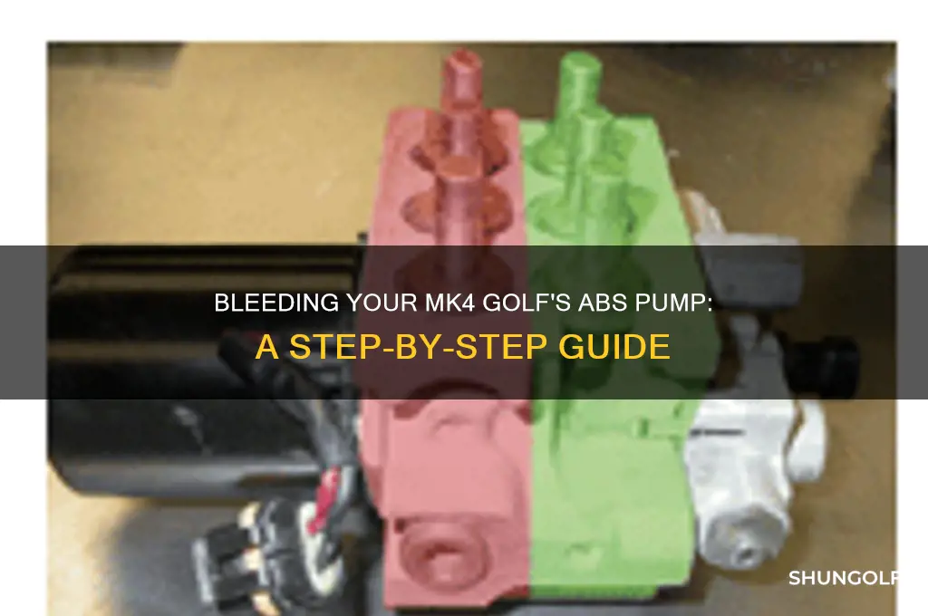 how to bleed abs pump on mk4 golf