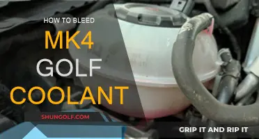 Golf MK4 Coolant Bleeding: Step-by-Step Guide