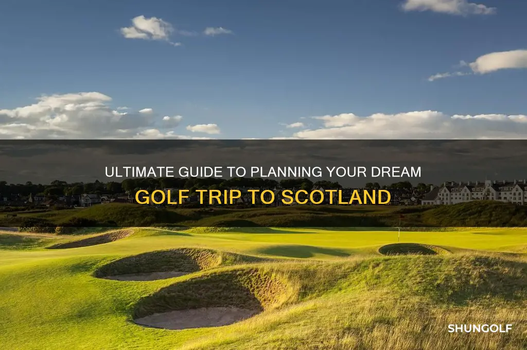 how to book a golf trip to scotland
