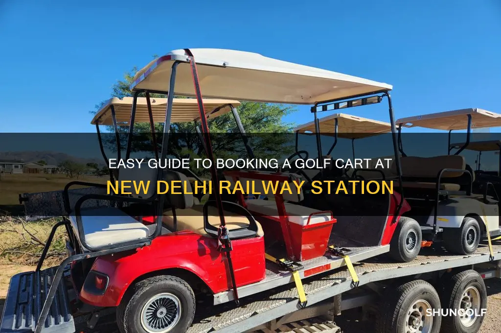 how to book golf cart at new delhi railway station