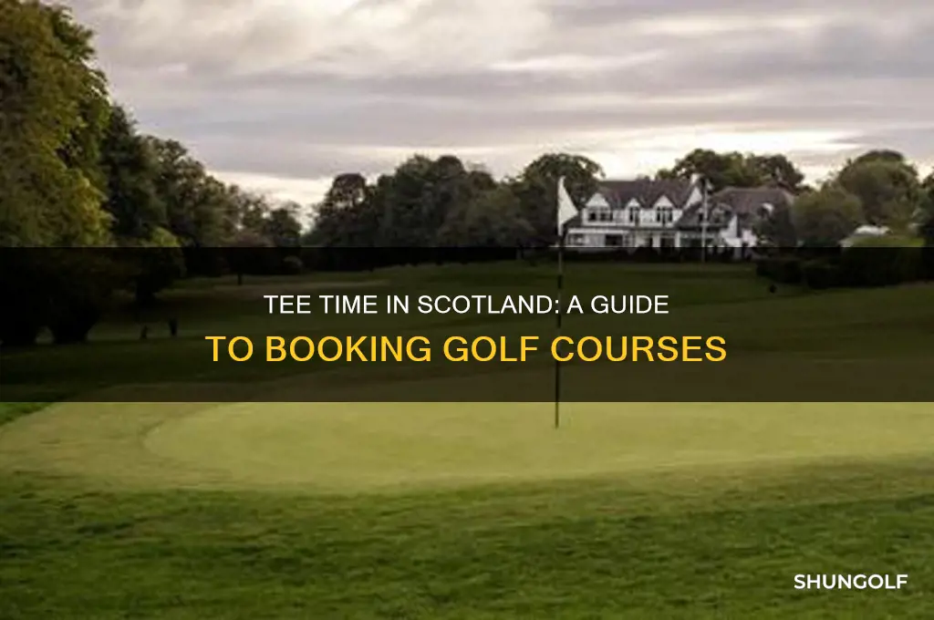 how to book golf courses in scotland