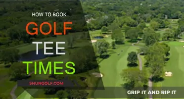 Booking Golf Tee Times: A Quick Guide