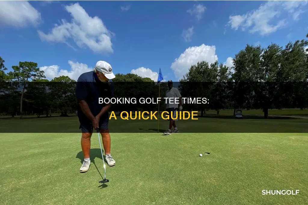 how to book golf tee times