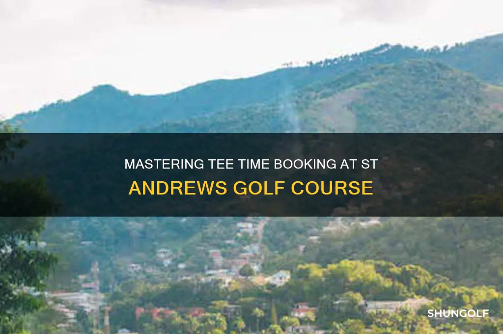 how to book tee time at st andrews golf course