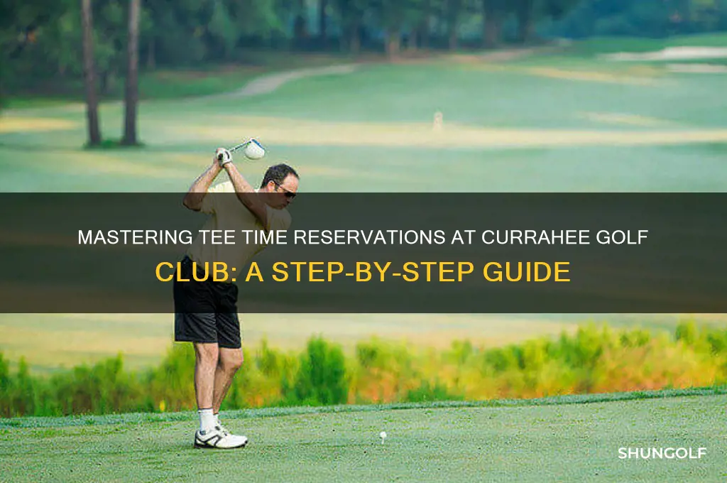 how to book teetime at currahee golf club