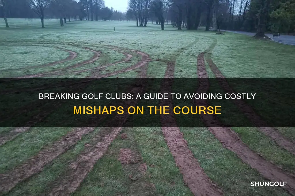 how to break a golf club