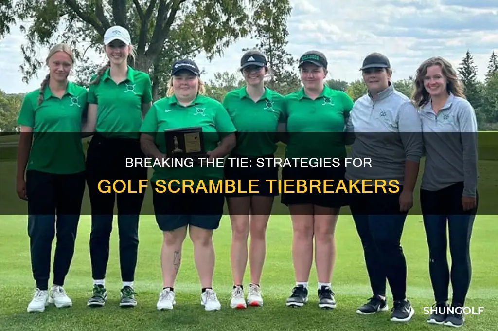 how to break a tie in a golf scramble