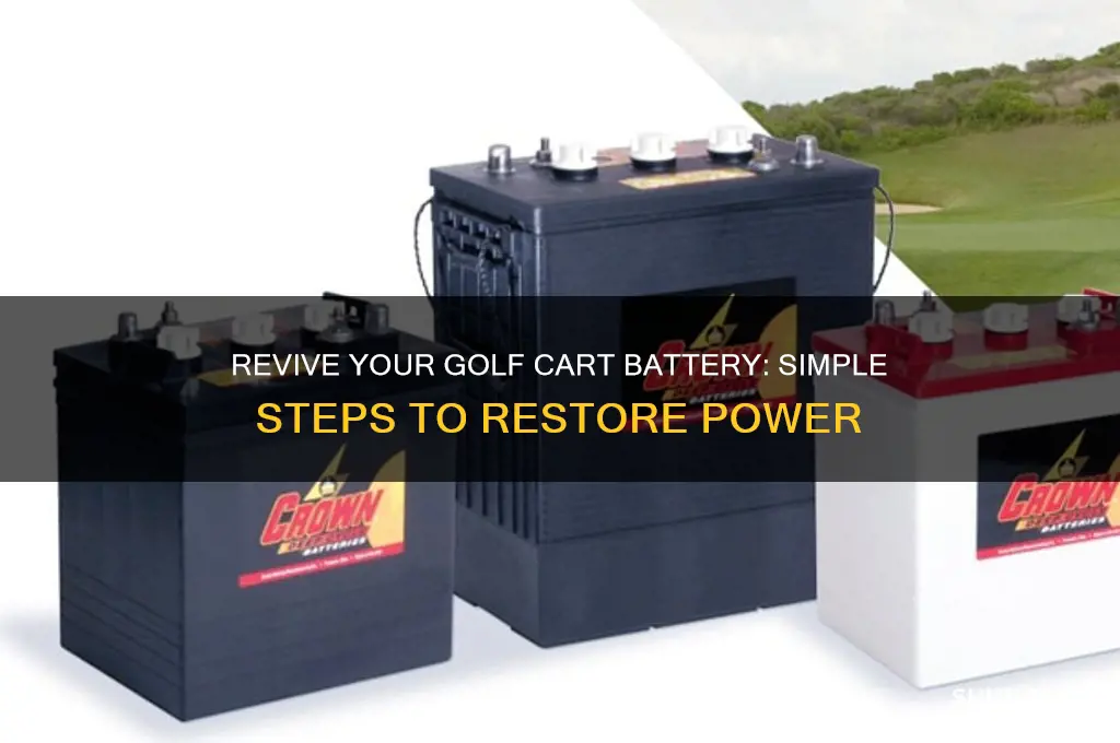 how to bring a golf cart battery back to life