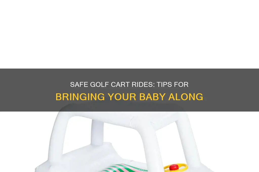 how to bring baby on golf cart