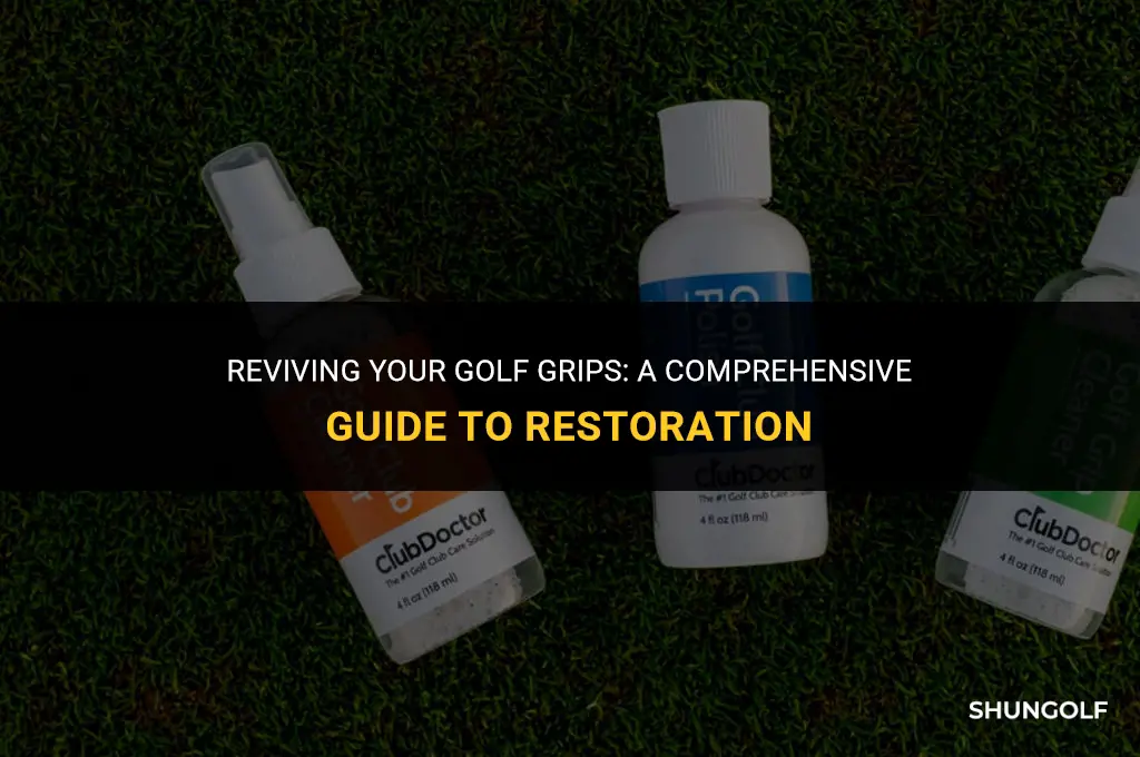 how to bring golf grips back to life