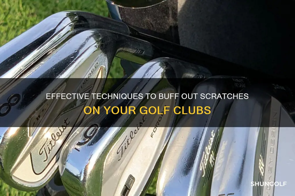 how to buff out scratches on golf clubs