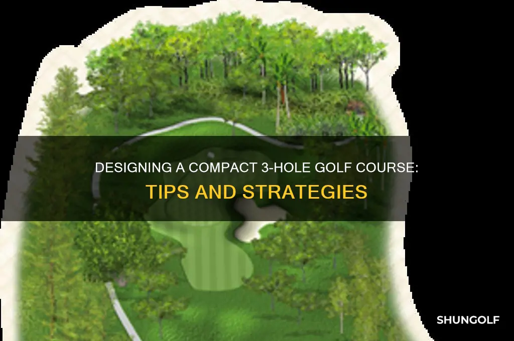 how to build a 3 hole golf course
