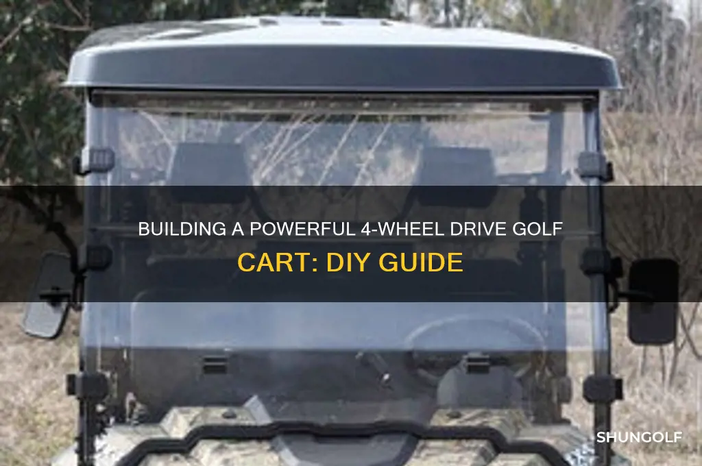 how to build a 4 wheel drive golf cart
