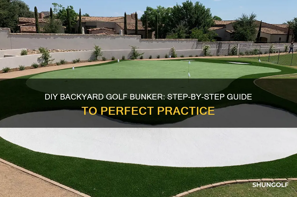 how to build a backyard golf bunker