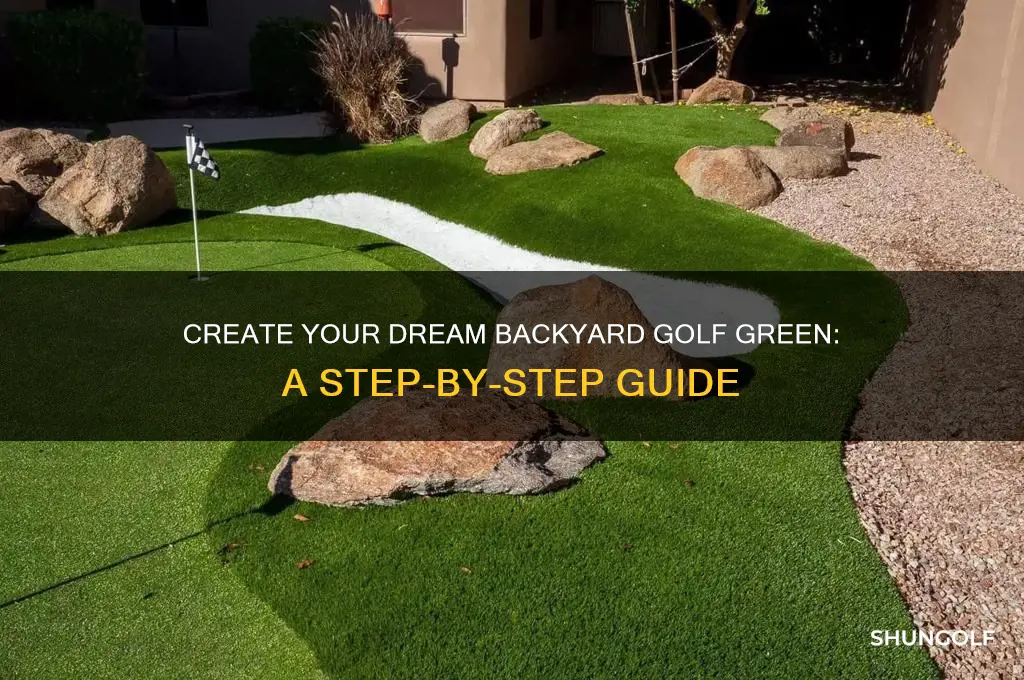 how to build a backyard golf green