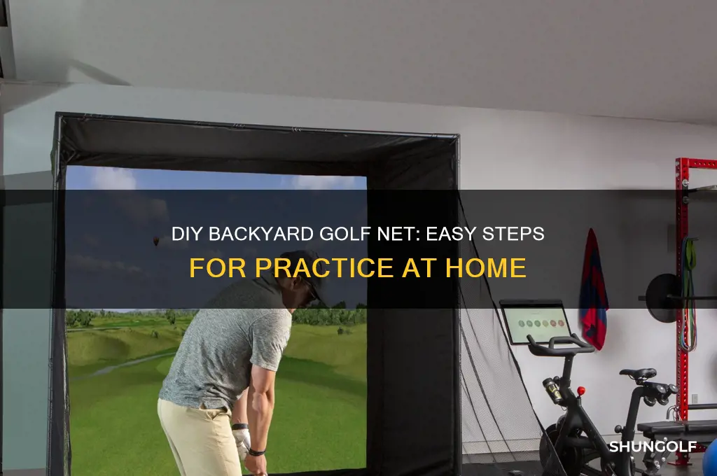 how to build a backyard golf net