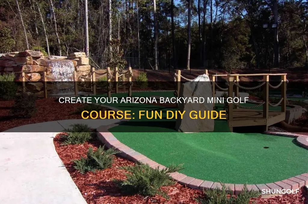 how to build a backyard mini golf course arizona