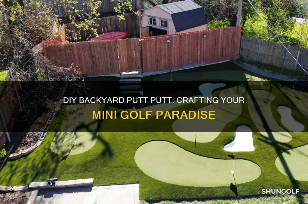 how to build a backyard putt putt golf course