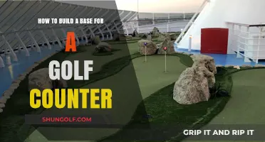 Constructing a Stable Base for Your Golf Counter: A Step-by-Step Guide