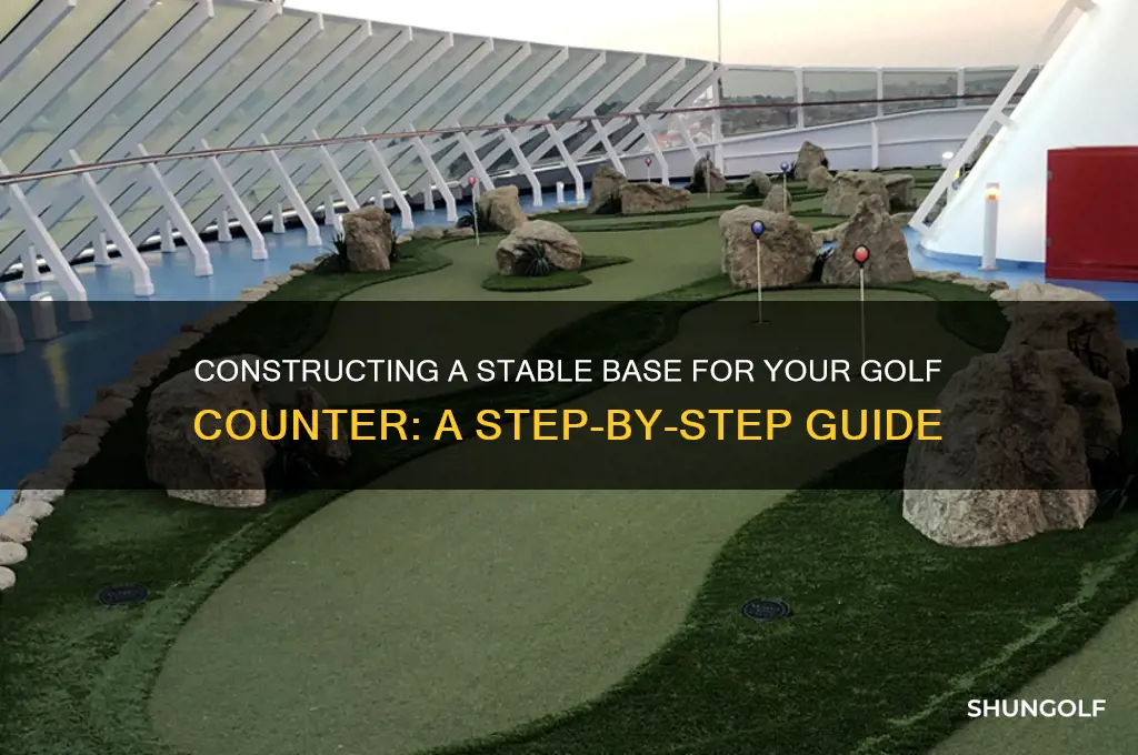 how to build a base for a golf counter