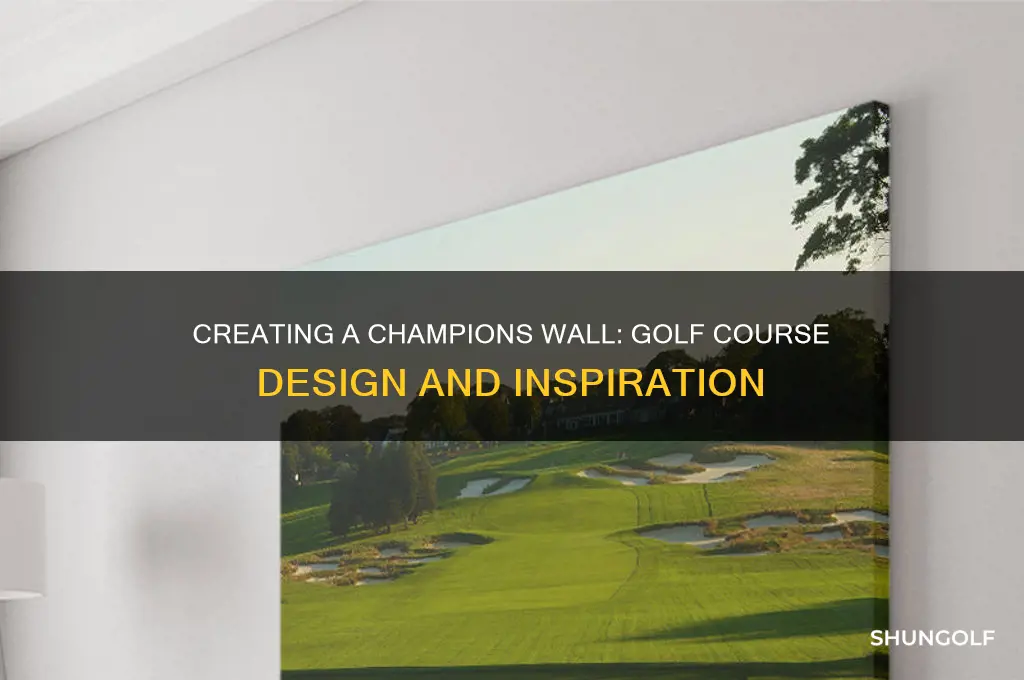 how to build a champions wall for golf course