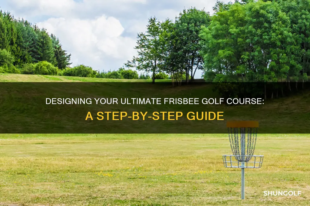 how to build a frisbee golf course