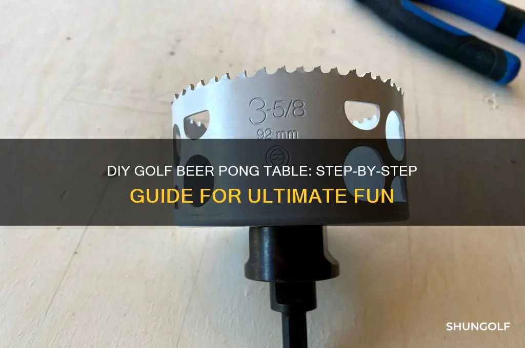 how to build a golf beer pong table