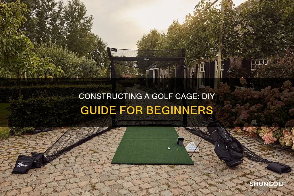 how to build a golf cage