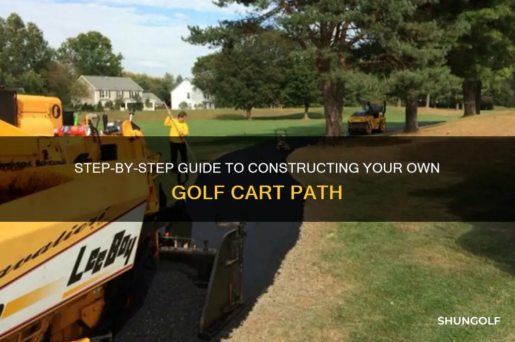 how to build a golf cart path