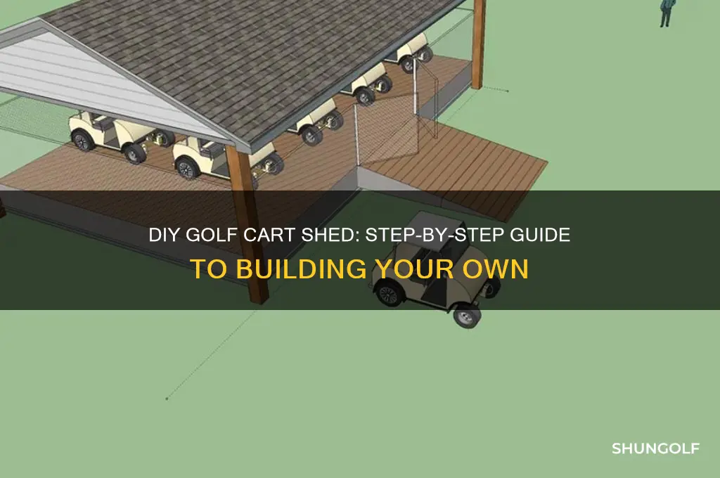 how to build a golf cart shed