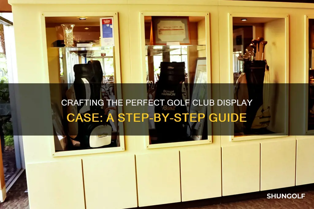 how to build a golf club display case