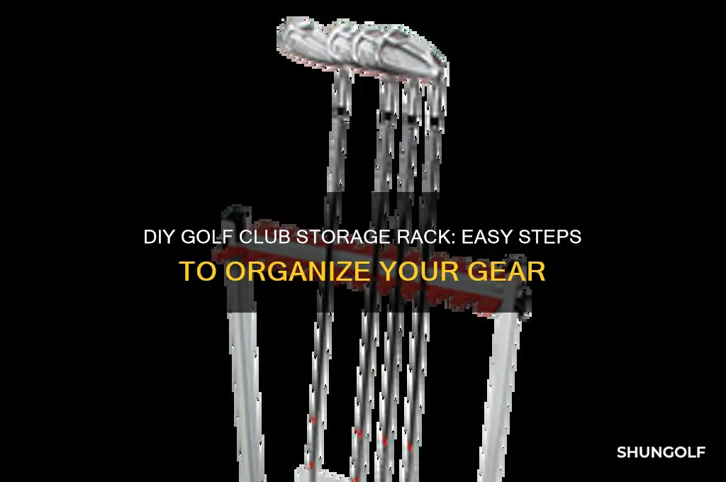 how to build a golf club storage rack