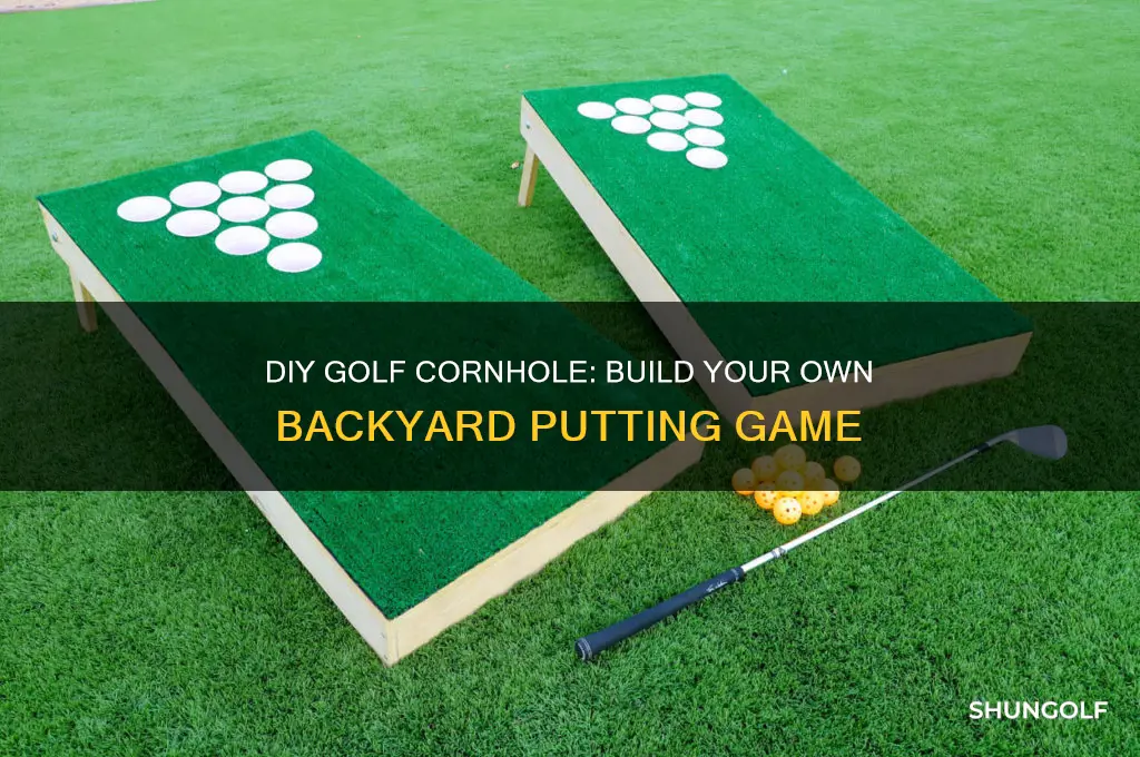 how to build a golf corn hole game
