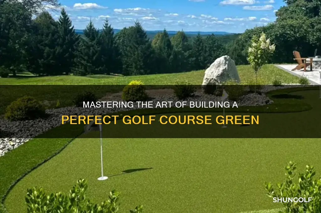 how to build a golf course green