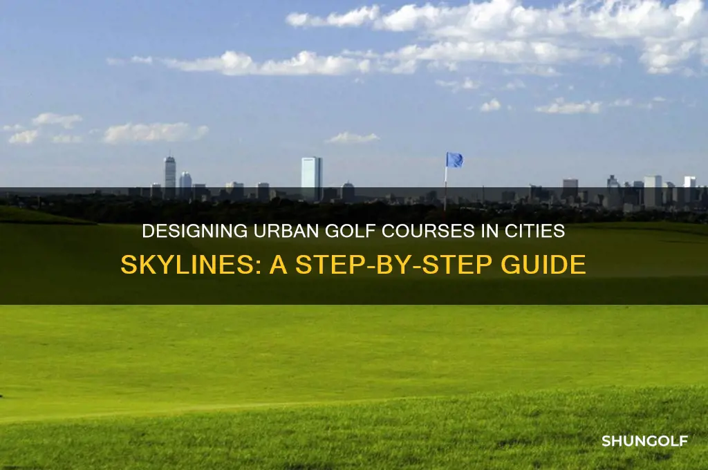 how to build a golf course in cities skylines