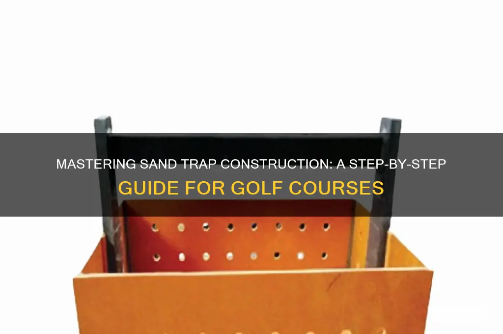 how to build a golf course sand trap