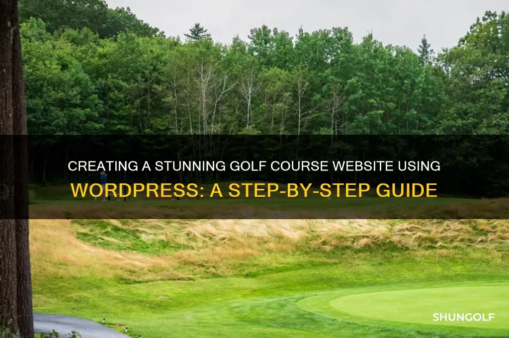 how to build a golf course website with wordpress