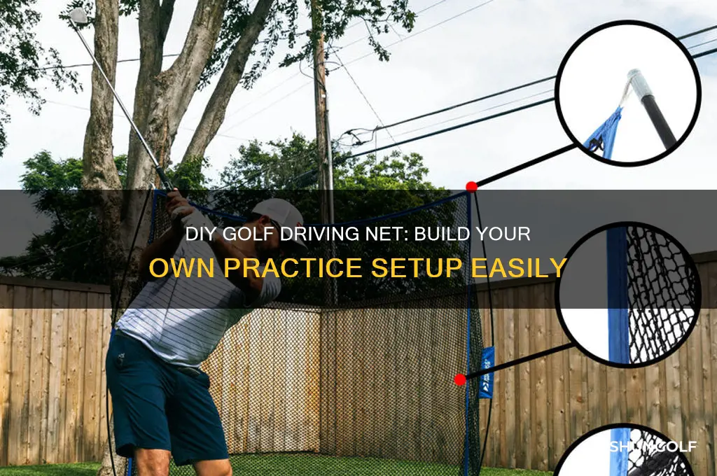 how to build a golf driving net