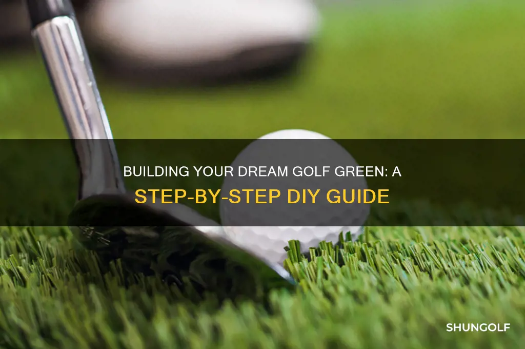 how to build a golf green from scratch