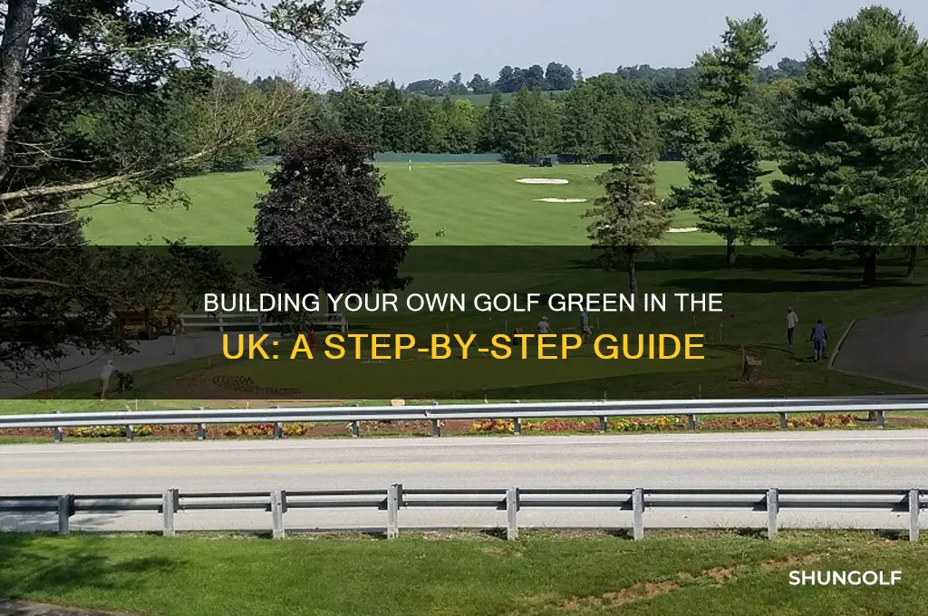 how to build a golf green uk