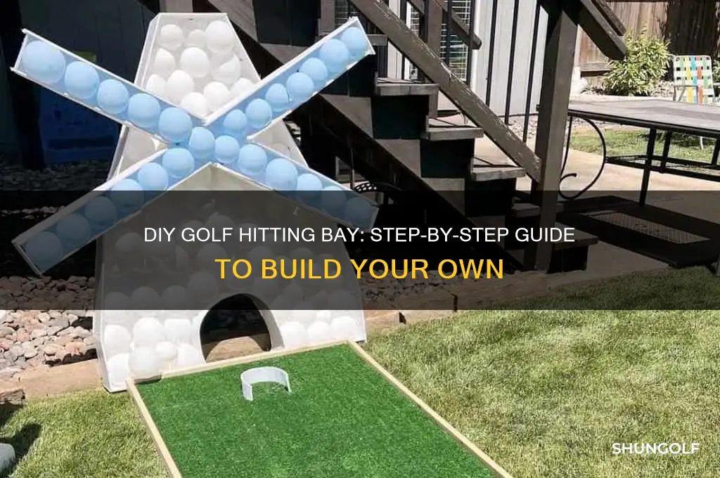 how to build a golf hitting bay