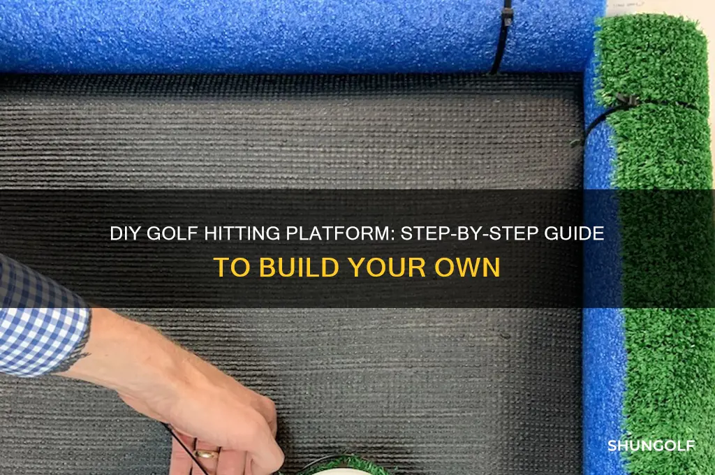 how to build a golf hitting platform