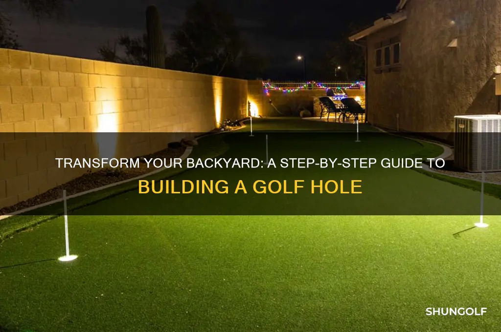 how to build a golf hole in your backyard