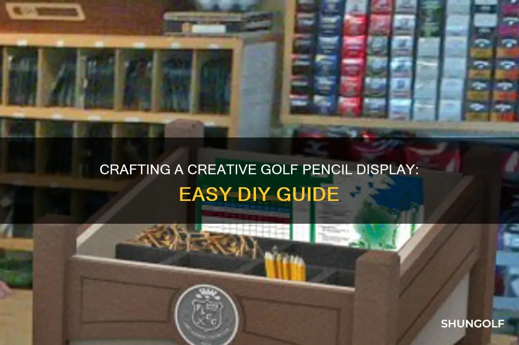how to build a golf pencil display