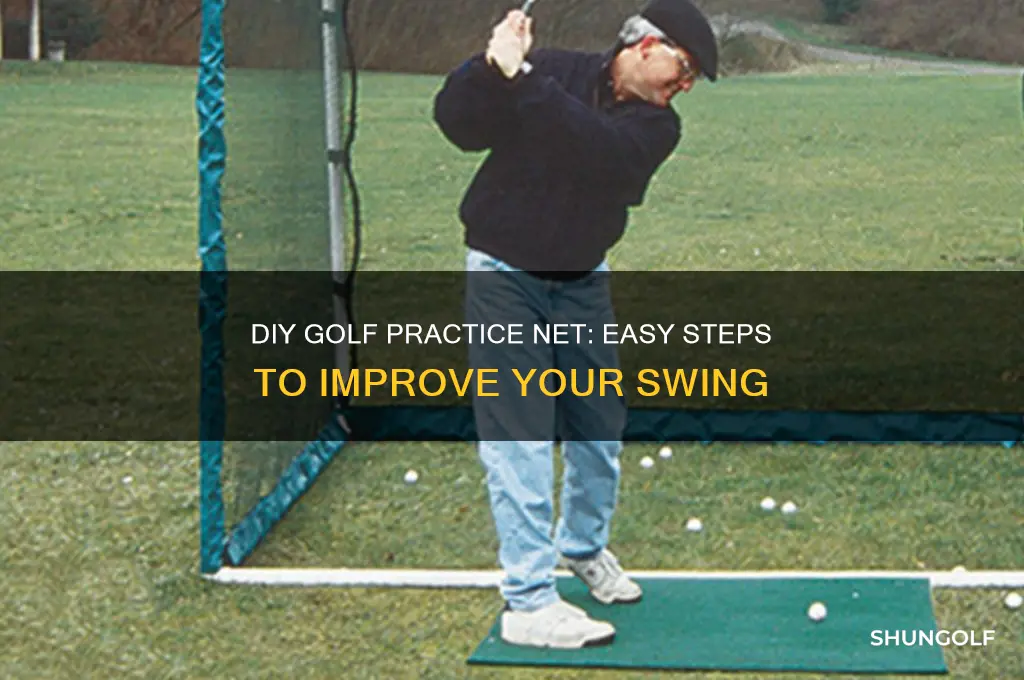 how to build a golf practice net