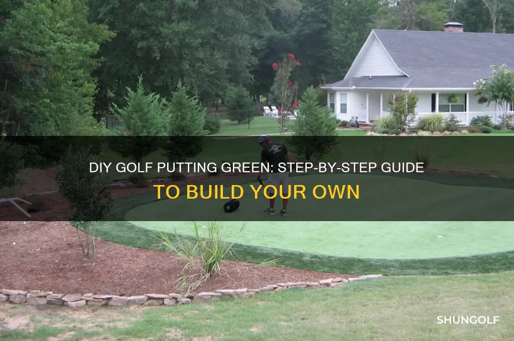 how to build a golf putting green