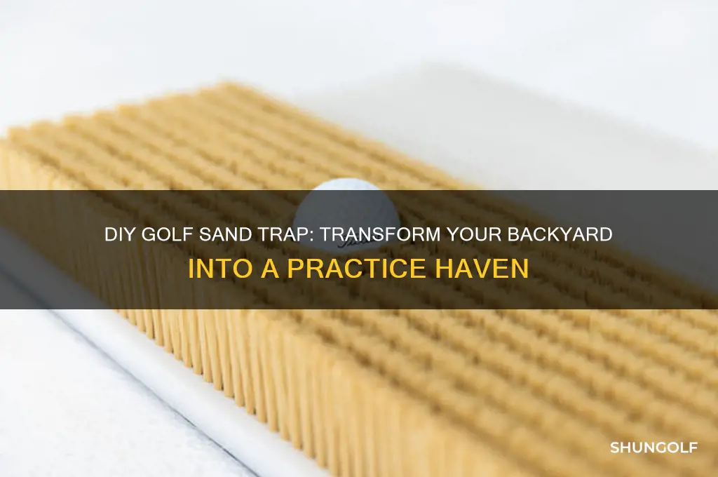 how to build a golf sand trap in your backyard