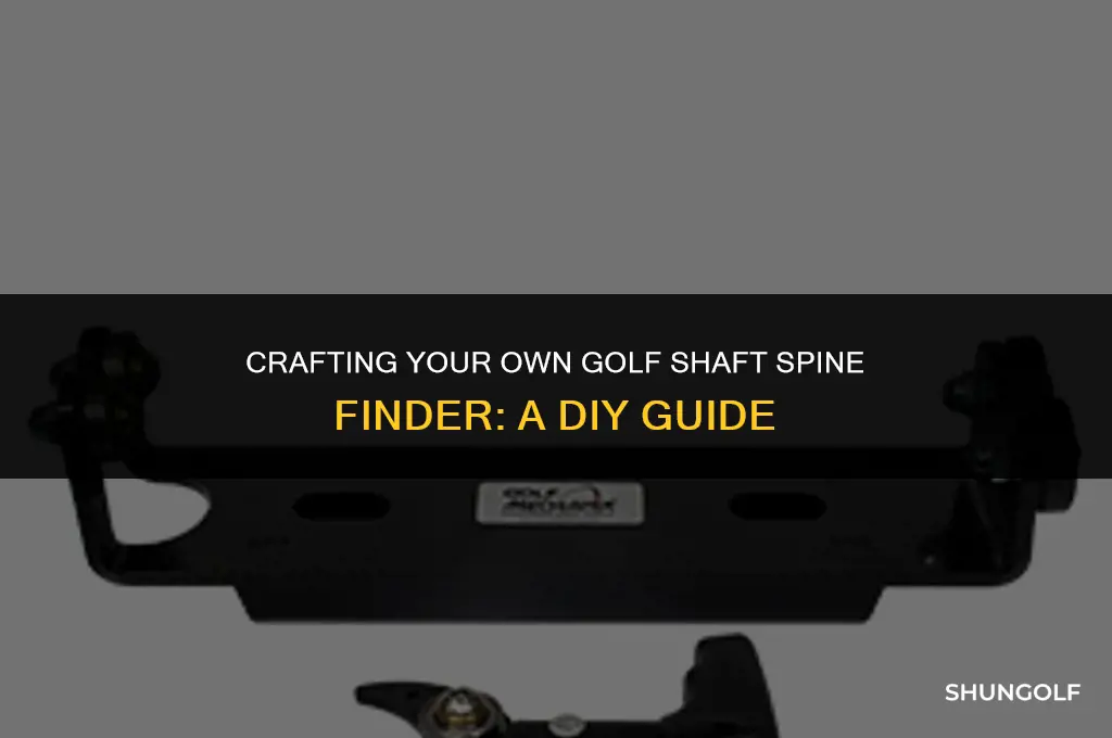how to build a golf shaft spine finder