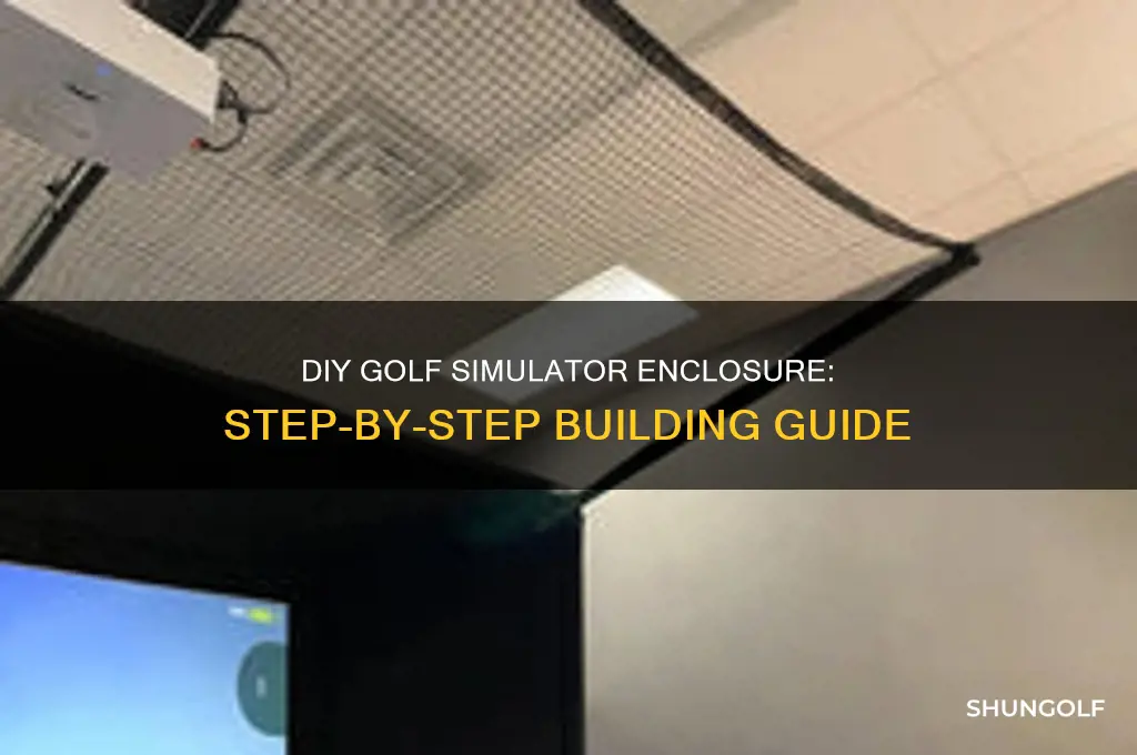 how to build a golf simulaor enclosure